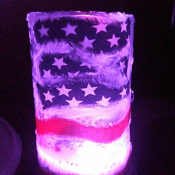 Home made resin side table lamp - Picture 4 of 4